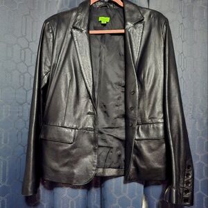 Black Leather Women's Jacket